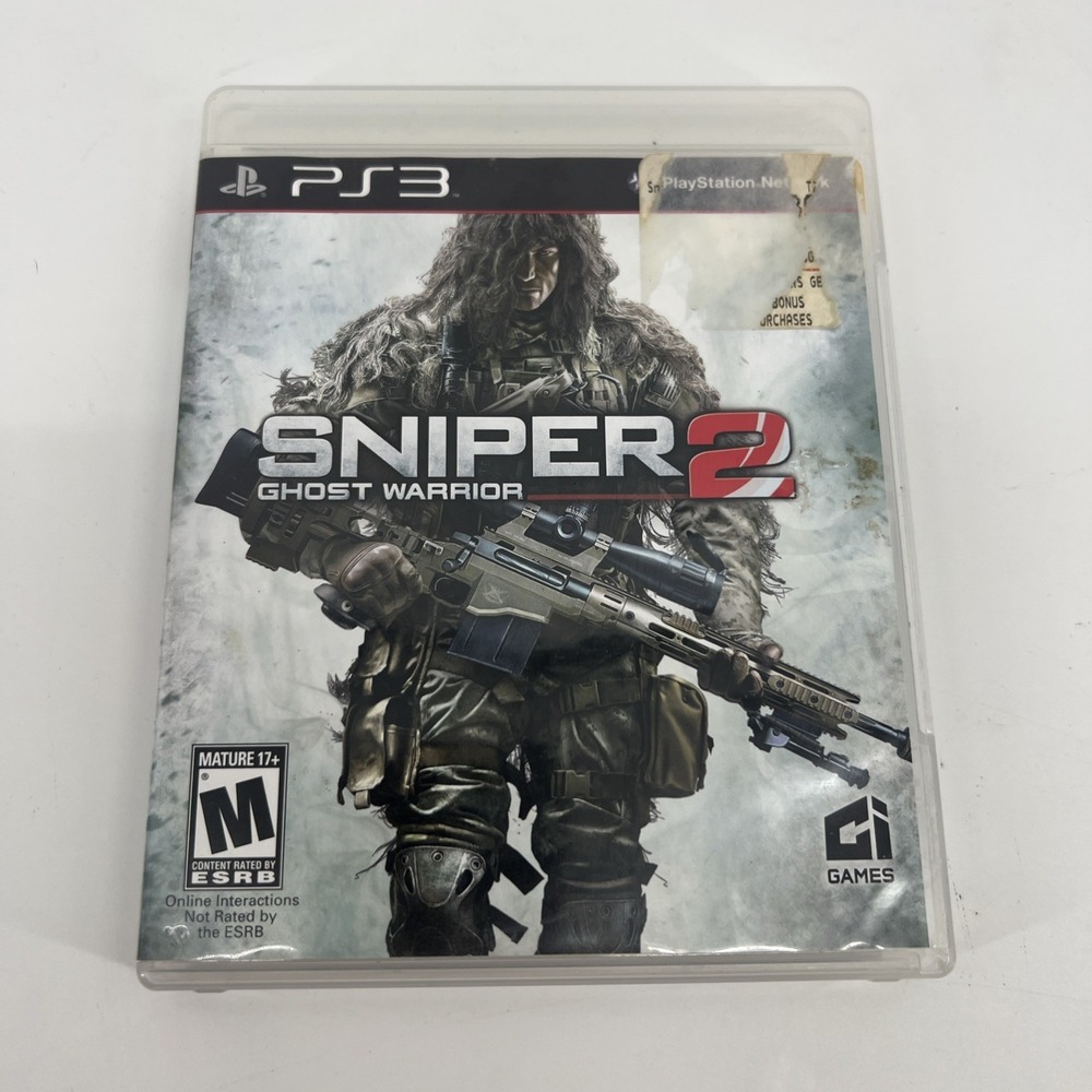 Sniper: Ghost Warrior 2 PS3 Sony PlayStation 3 CIB Complete w/ Manual Shooter